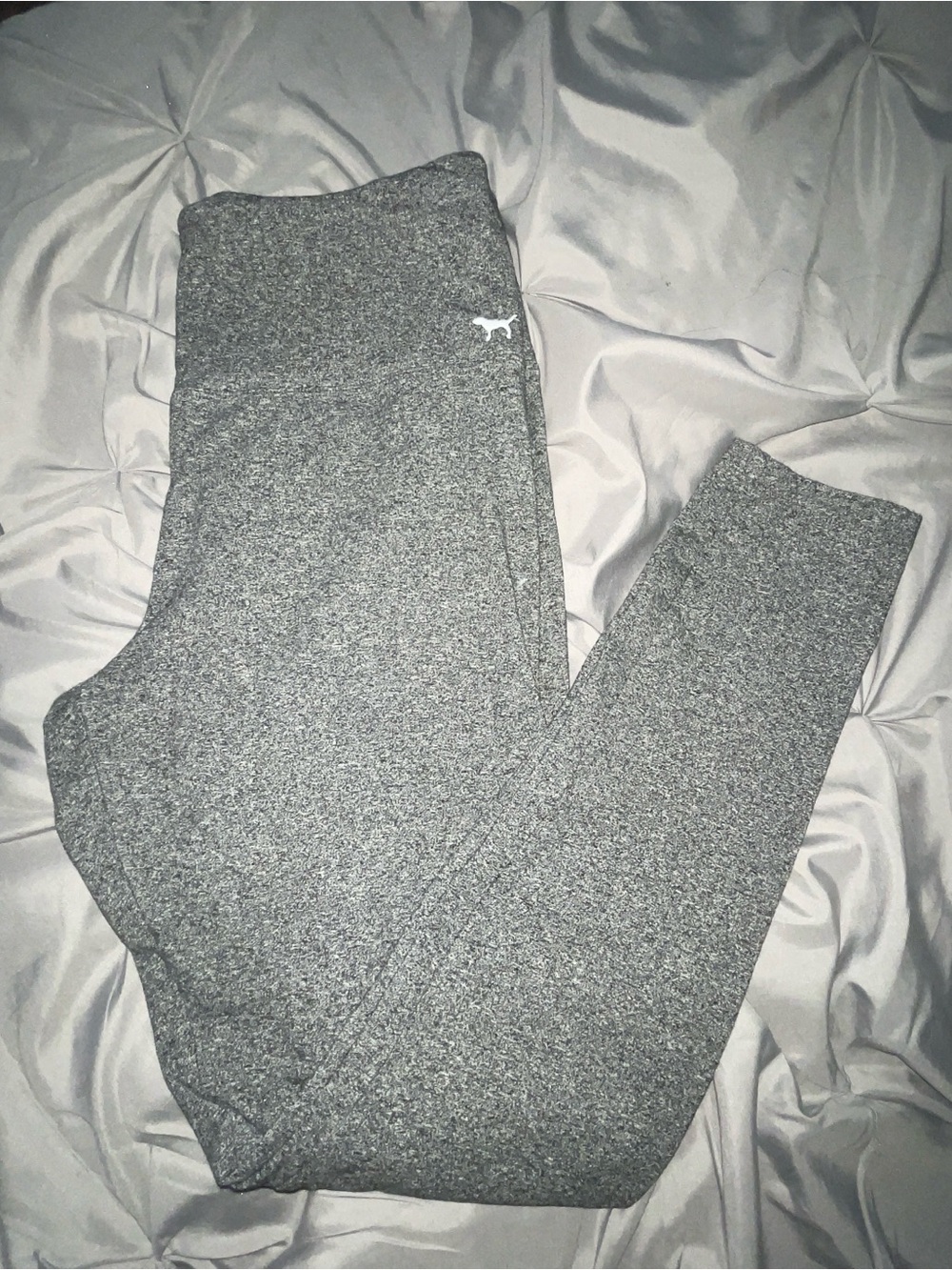 PINK Victoria's Secret Gray Heather Stretch Leggings